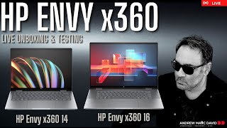 2024 HP Envy x360 14 & 16  Live Unboxing & Testing