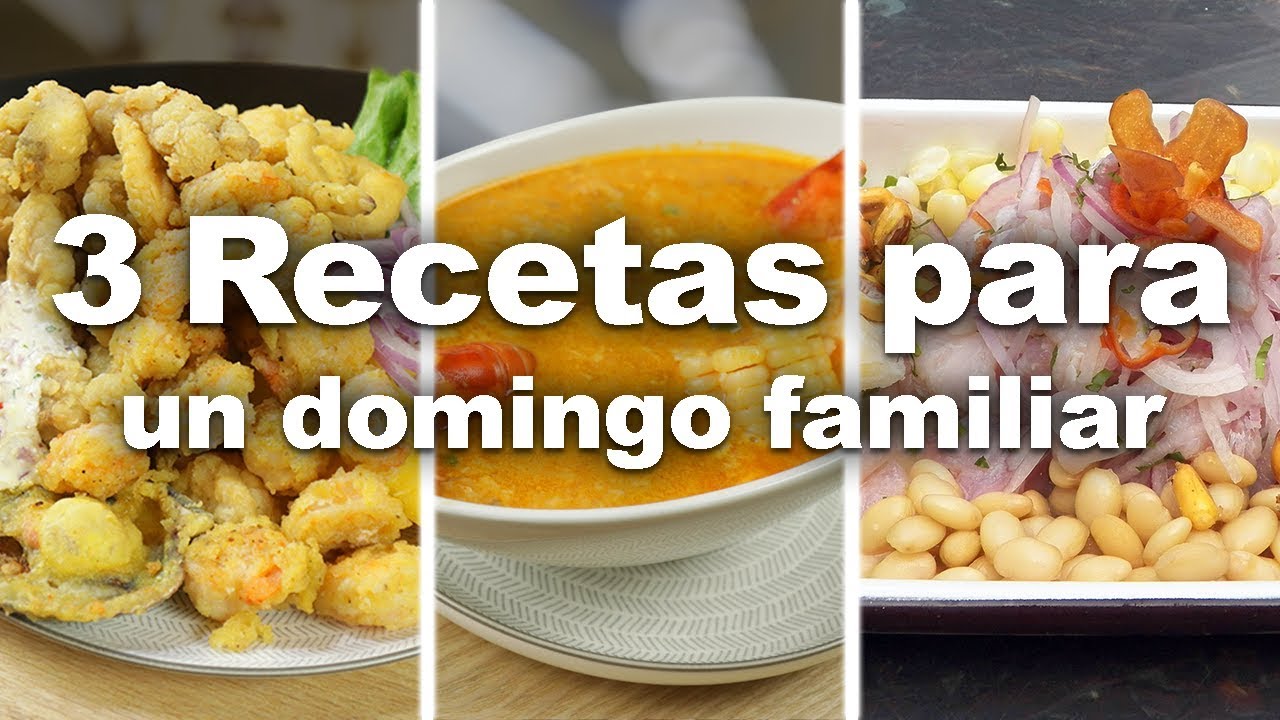 3 Platos para un domingo familiar | Sabores del Perú - YouTube