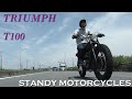 【トライアンフT100 スクランブラーカスタム】STANDY MOTORCYCLES / TRIUMPH T100（熊谷光輔）