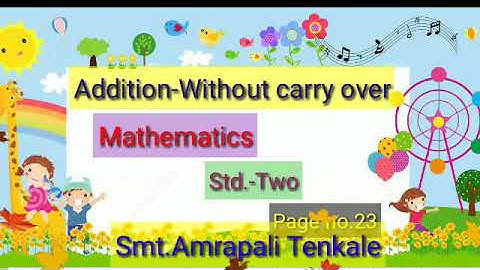 🌀Addition-without carry over Math-Std. Two/page no.23,24