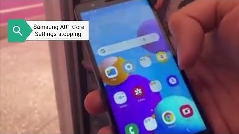 Samsung A01 Core Settings keep stopping|| Solutions 2022
