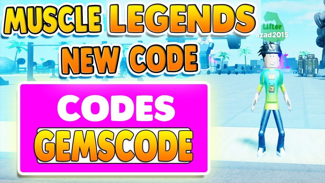 All New Code Of Muscle Legends Roblox Youtube - codes in muscle legends roblox