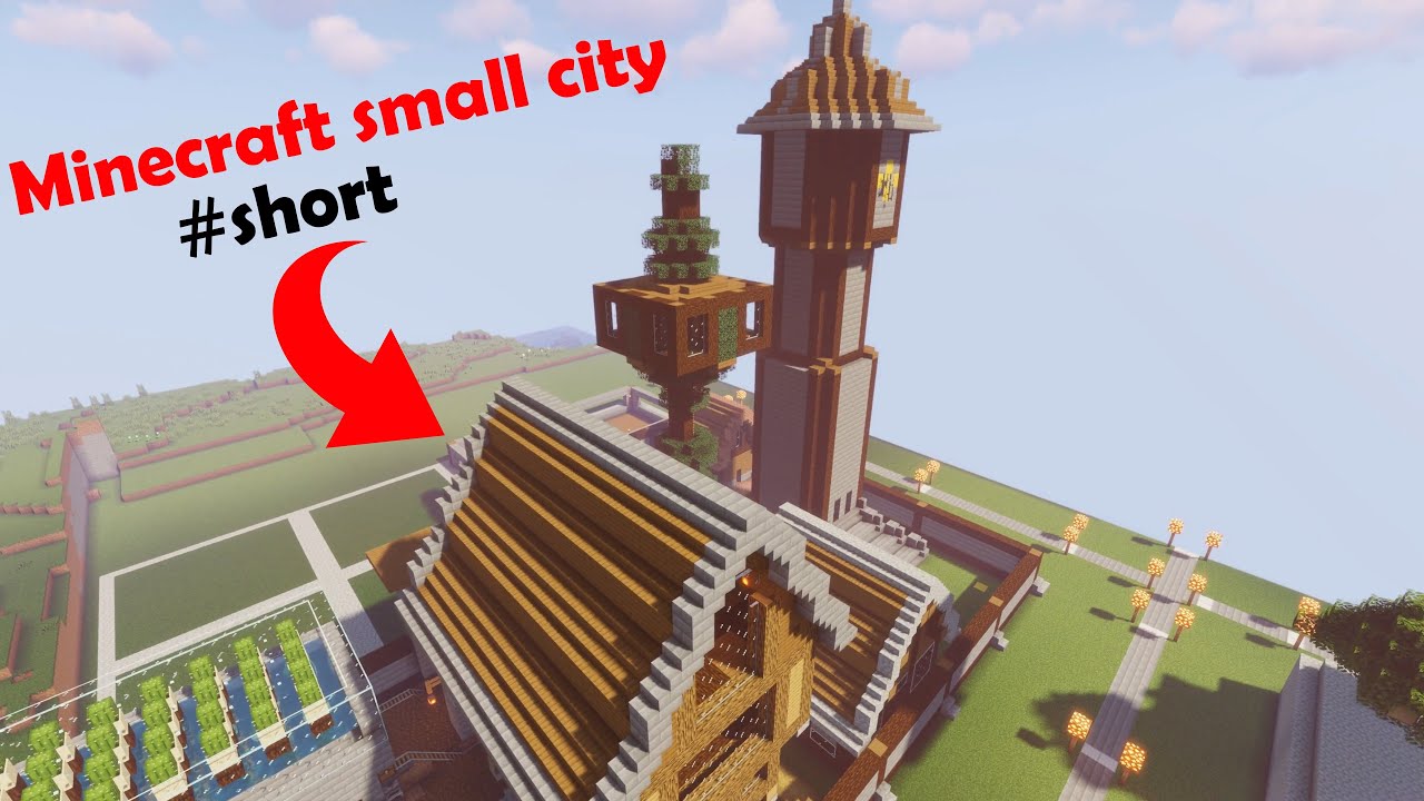Minecraft little castle/city - shorts
