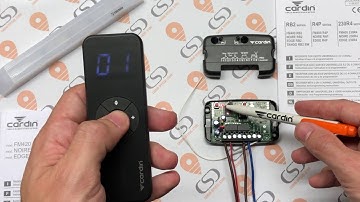 Programmazione radiocomando 20 canali Cardin EDGE 20