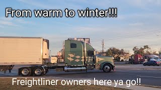 Freight shakin Freightliner..Then up Frozen weather.. #truck #rides #friends by libra. dude 2,867 views 6 months ago 6 minutes, 24 seconds