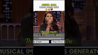 Alessia Cara Impersonates Billie Eilish 😂🔥 | Jimmy Fallon #shorts