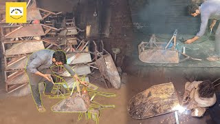 Amazing Easily Local Factory Made 1000 Of Wheelbarrows in few minutes! How to make Wheelbarrows.