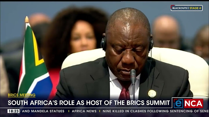 South Africa's role as host of the Brics summit