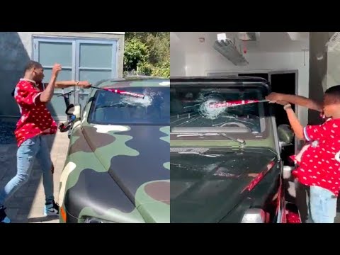 young-dolph's-cars-destroyed-on-camera,-brand-new-g-wagon-and-rolls-royce-smashed