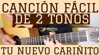 Tu Nuevo Cariñito - Cancion Facil de 2 Tonos para Principiantes (Tutorial Guitarra) Rieleros chords