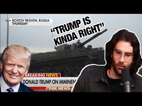 Thumbnail for HasanAbi REACTS to Trump Attacks Biden Over the Crisis in Ukraine │ FOX News Reacts