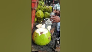 How To Open Coconuts With A Knife Close Up