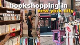 come book shopping with me in nyc bookstore vlog + huge book haul