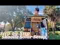 SKOOLIE SOLAR! DIY Solar Power Setup for Tiny Home Off-Grid Electricity | DIY Bus Conversion