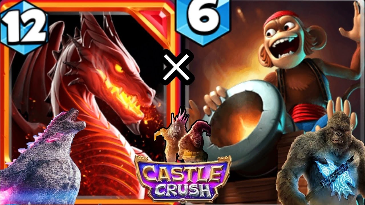 (Godzilla × Kong) Dragon × Ape Pirate! Castle Crush