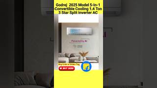 Godrej 2025 Model 5-In-1-Convertible Cooling 1.4 Ton 3 Star Split At Extreme Temperature AC - White