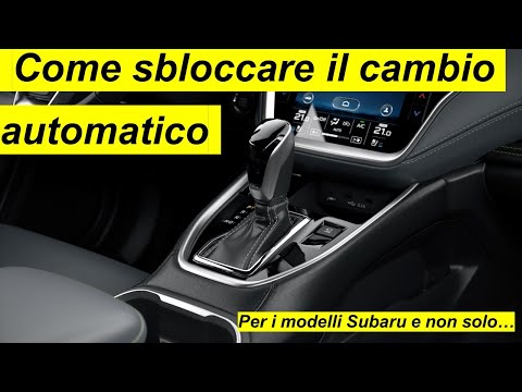 Video: Come posso risolvere il blocco del cambio?