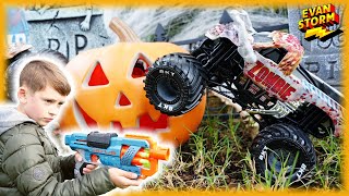 Monster Truck Halloween Evan Storm's Zombie Invasion Challenge