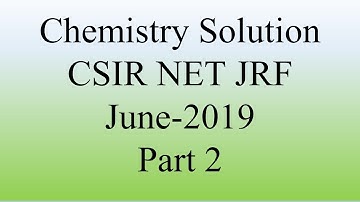 CSIR NET JRF June 2019 Part-C Answer key.