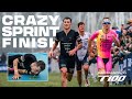 Sprint finish at the end of 100km triathlon | San Francisco T100