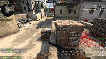 [CS:GO] Dust2 1v4 clutch (Scout+AK)