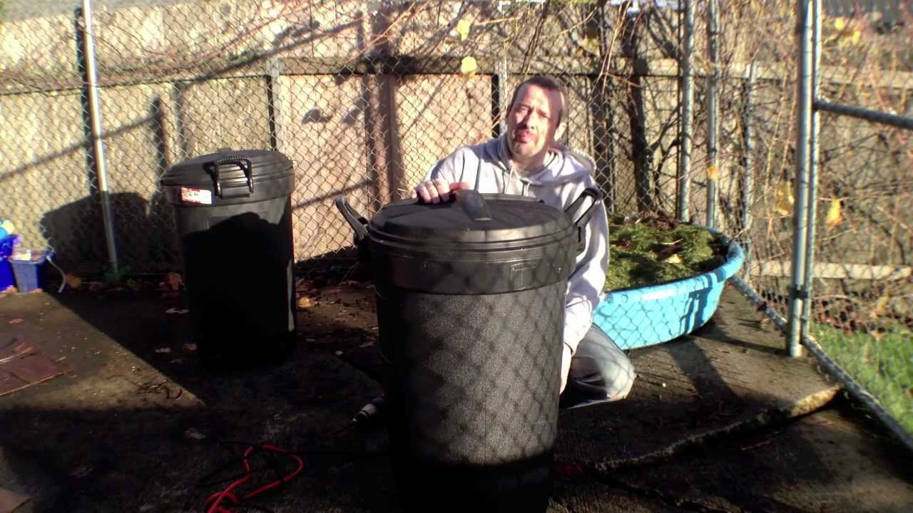 DIY Rotating Compost Bin (Tumbler) for $12 - YouTube