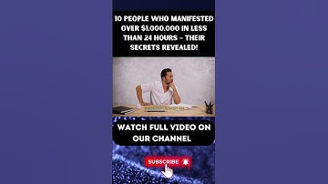 10 People Who Manifested Over $1,000,000 in Less Than 24 Hours – Their Exact Strategies Part 5