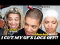 I CUT MY GIRLFRIEND&#39;S HAIR AFTER 12 YEARS OF GROWTH!! + Healthy Bleach Routine | Laurasia Andrea