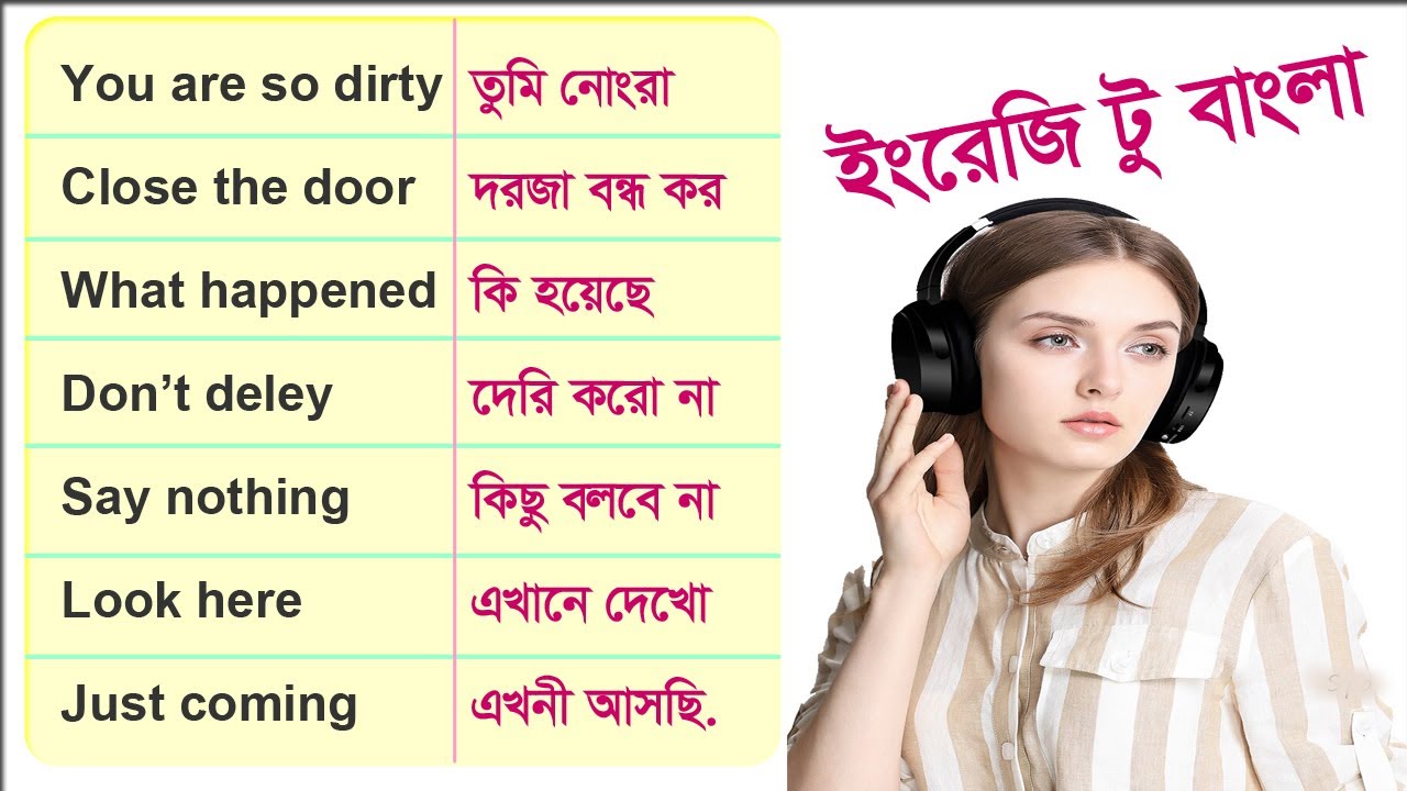 কথা কে ইংরেজিতে কি বলা হয়