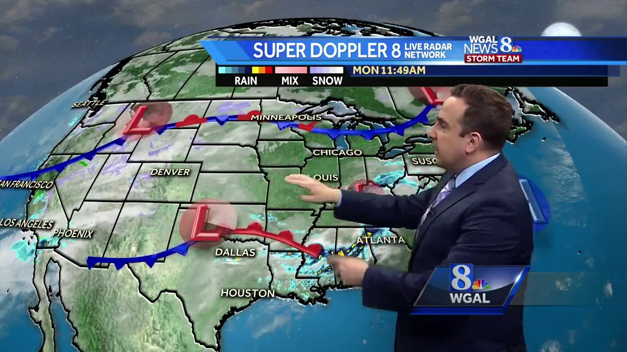 Isolated PM showers; Chance for more severe storms this week - YouTube