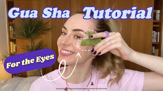 Gua Sha Eyes Routine Tutorial ✨ | For Puffy Eyes 🌸 | Dark Circles 🐼| All You Can Face