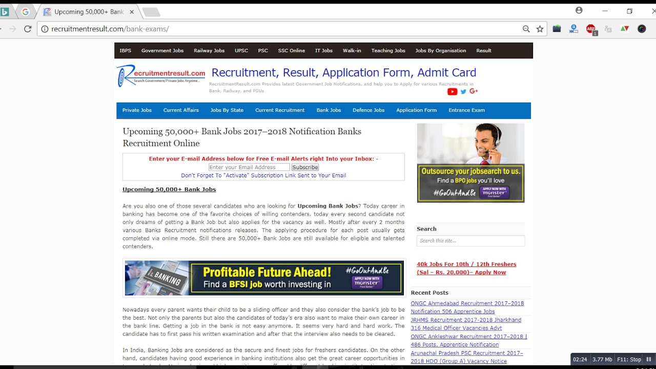 Activate Government Job Alert: full version free software download - bloggingsummit