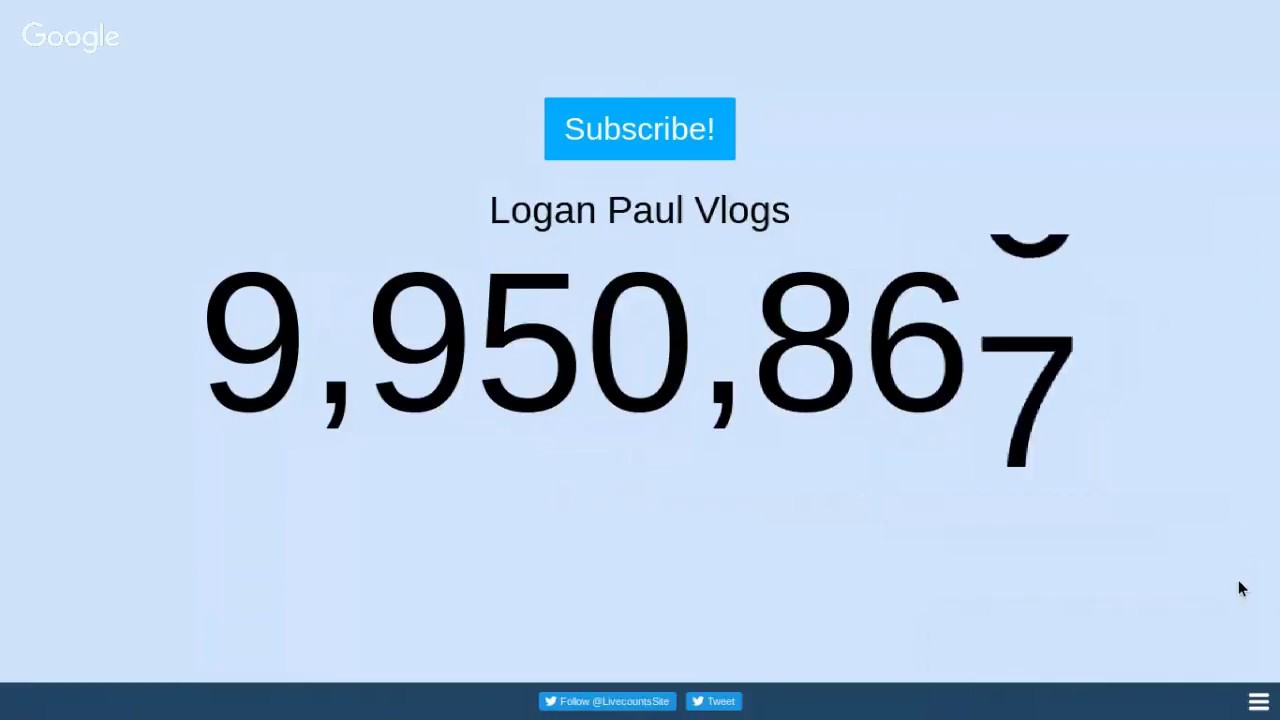 logan paul s 10 million subscriber countdown plus a q logan paul subscriber chart