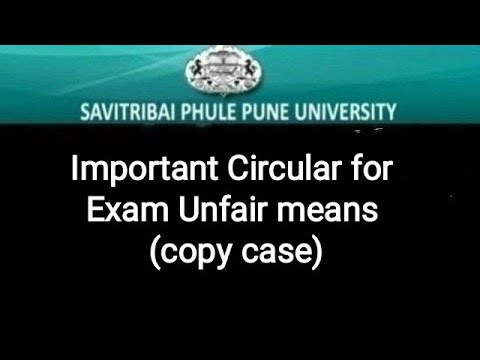 Important Information about Circular for Exam Unfair means - Copy Case