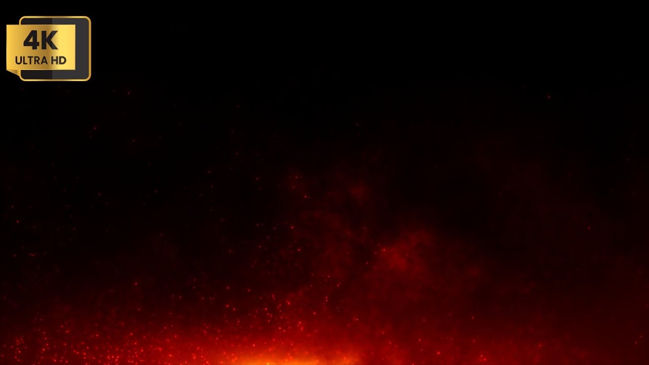 4K Looping Fire 🔥 Sparks Glowing Ember Particles Screen Saver Background | No Copyright Video 