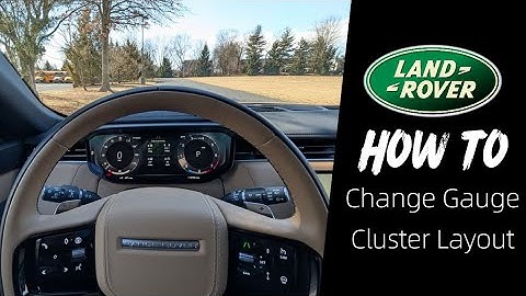How to Change the Gauge Cluster Layout | 2025 Range Rover Sport
