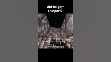 did he just teleport?