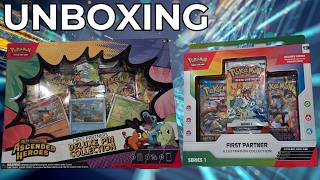 Pokémon First Partner illustration and Deluxe Pin collection UNBOXING!
