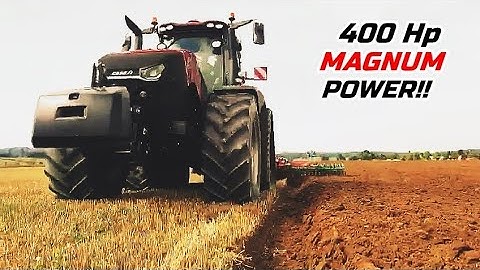 Case Magnum 400, 380 and 400 Rowtrac running in the fields [Cultivating/Discing/Plowing] - RED POWER