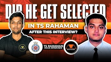 TS Rahaman GP Rating Full Mock Interview 2025 | Selected Student | BM GP Rating