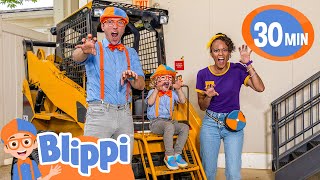 blippi and meekahs excavator playdate with levi educational videos for kids