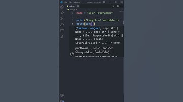 How To Find Length Of Variable In Python - #Shorts