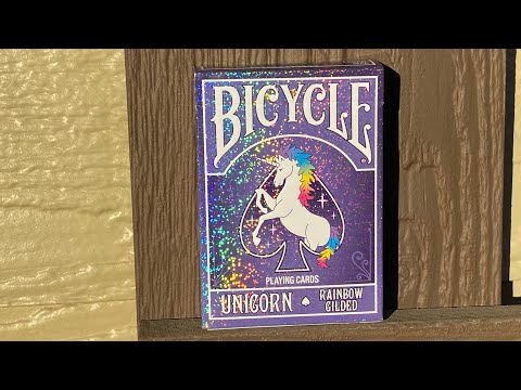 トランプ BICYCLE UNICORN RAINBOW GILDED Gilded Bicycle Rainbow Unicorn Playing Cards – Rare Playing