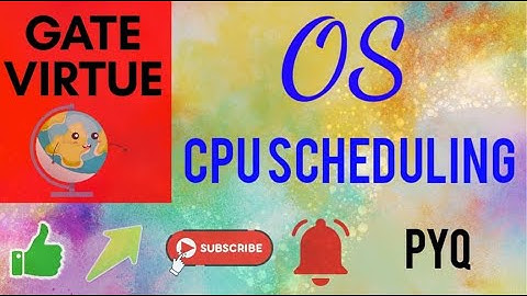 GATE PYQs | OS - CPU Scheduling Problem 1