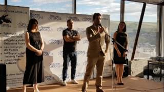 ,,ბიზნეს კონტაქტის'' ავტორი სანდრო ვეფხვაძე ,,Discover Georgia''-ს პრაქტიკანტების დაჯილდოვებაზე