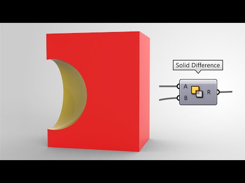 Solid Difference (Rhino Grasshopper Tutorial)