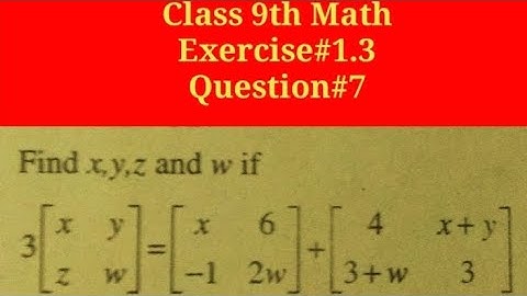 Find x,y,z and w || Qazi Math Academy