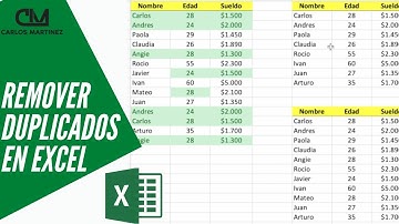Remover DUPLICADOS en EXCEL y Google Sheets 2022