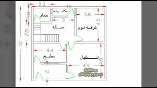 خرائط بيوت عراقية 100 متر واجهة 10 متر(منقول للفائدة غير منقحة)