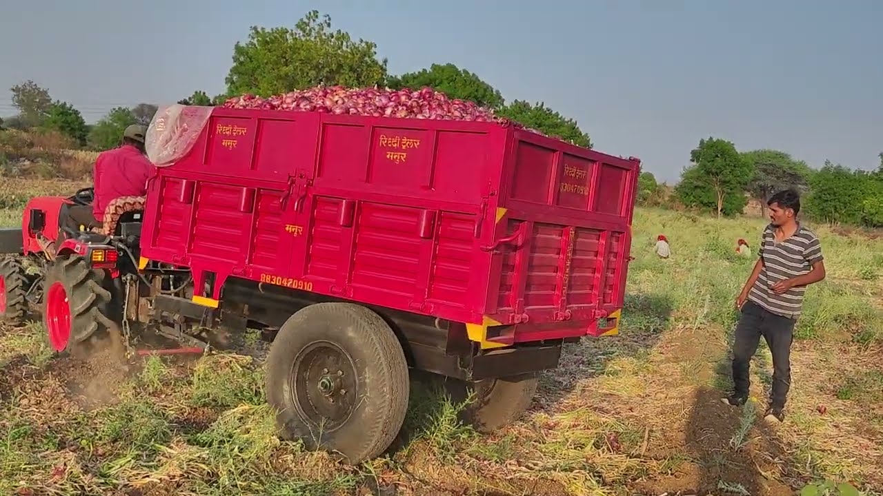 Mahindra OJA 2130 with Trolley work #mahindra2130 #agriculture #farming #kisan #farmer